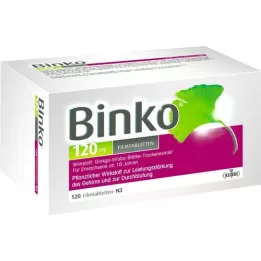 BINKO 120 mg filmsko obložene tablete, 120 kos