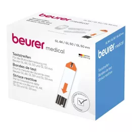 BEURER GL44/GL50 lističi za merjenje glukoze v krvi, 100 kos