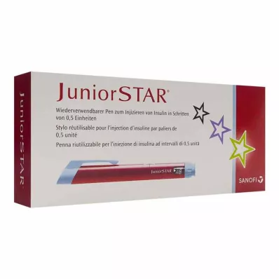 JUNIORSTAR Naprava za injiciranje rdeča, 1 kos JUNIORSTAR Naprava za injiciranje rdeča, 1 kos