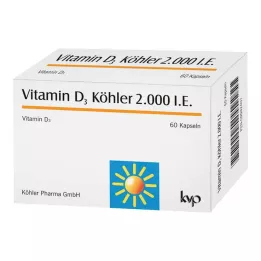 VITAMIN D3 KÖHLER 2.000 IE kapsule, 60 kosov