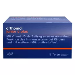 ORTHOMOL Junior C plus žvečljive tablete mandarina/pomaranča, 30 kos