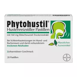 PHYTOHUSTIL Pastile za zaviranje kašlja, 20 kos