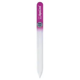 Steklena pilica za nohte Apoline 14 cm roza, 1 kos