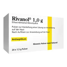 Rivanol 1,0 g prašek, 20 kosov