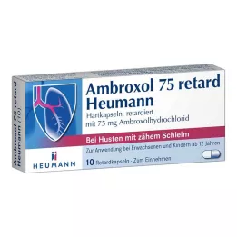 AMBROXOL 75 kapsul Heumann retard, 10 kos