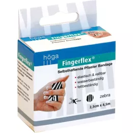 FINGERFLEX 2,5 cm x 4,5 m Zebra brez lateksa, 1 kos