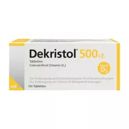 DEKRISTOL 500 IE tablete, 100 kos