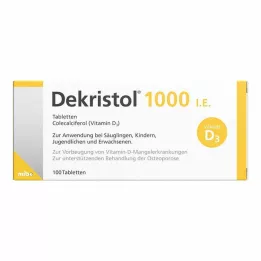 DEKRISTOL 1.000 IE tablete, 100 kos