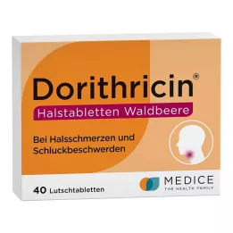 DORITHRICIN Pastile za grlo Divje jagode, 40 kos
