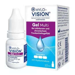HYLO-VISION Gel multi kapljice za oči, 10 ml