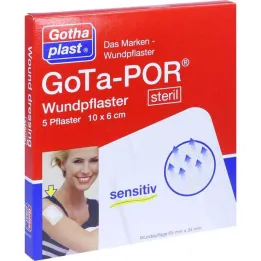 Gota-Por obliž za rane sterilni 60x100 mm, 5 kom