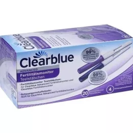 CLEARBLUE Testne palčke za spremljanje plodnosti 20+4, 24 kos