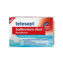 TETESEPT Žvečljive tablete za akutno zgago, 20 kos