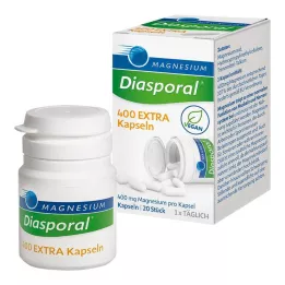 MAGNESIUM DIASPORAL 400 dodatnih kapsul, 20 kos