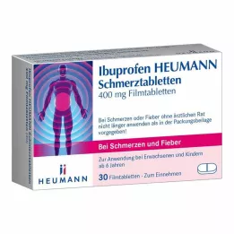 IBUPROFEN Heumann Protibolečinske tablete 400 mg, 30 kos