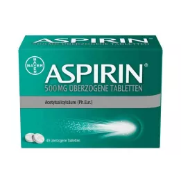 ASPIRIN 500 mg obložene tablete, 40 kos