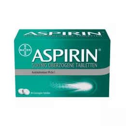 ASPIRIN 500 mg obložene tablete, 80 kos
