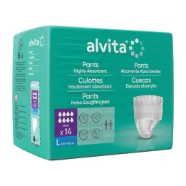 Inkontinenčne hlače Alvita velike, 14 kom