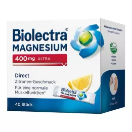 BIOLECTRA Magnezij 400 mg Ultra Direct Lemon, 40 kos
