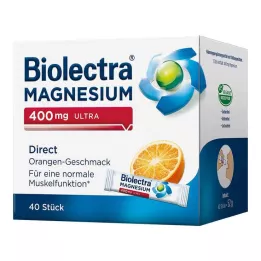 BIOLECTRA Magnezij 400 mg ultra Direct Orange, 40 kos