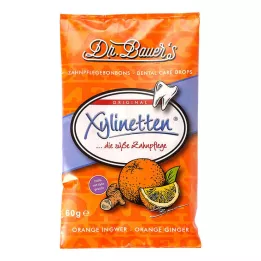 XYLINETTEN Pomarančni ingverjevi bonboni, 60 g