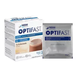 OPTIFAST home Drink Čokolada v prahu, 8X55 g