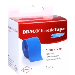DRACO KINESIOTAPE 5 cm x 5 m turkizna, 1 kos