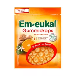 EM-EUKAL Gummy Drops Ginger-Orange sladko, 90 g