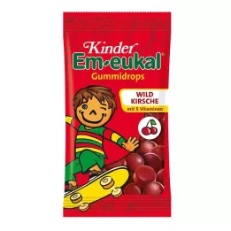 EM-EUKAL Kinder Gummidrops Divja češnja zadržuje sladkor, 75 g