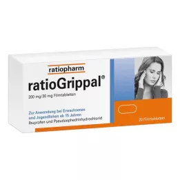 RATIOGRIPPAL 200 mg/30 mg filmsko obložene tablete, 20 kom