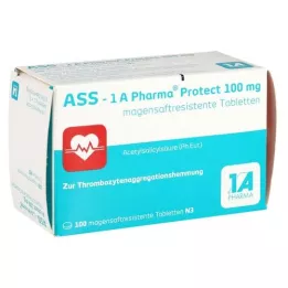 ASS-1A Pharma Protect 100 mg gastrorezistentne tablete, 100 kos