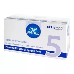 PEN-NADELN Univerzalne 5 kanil 0,23x5 mm 32 G, 100 kos