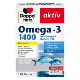 DOPPELHERZ Omega-3 1.400 kapsul, 120 kosov