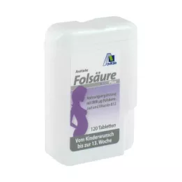 FOLSÄURE 800 Plus B12+jodove tablete, 120 kom