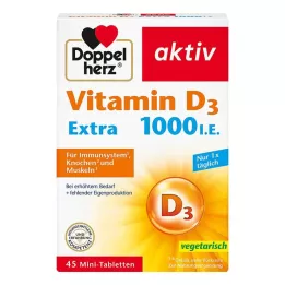 DOPPELHERZ Vitamin D3 1000 I.E. EXTRA Tablete, 45 kom