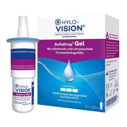 HYLO-VISION SafeDrop Gel kapljice za oko, 2X10 ml