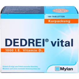 DEDREI Vital Tablets Treatment Pack, 180 kos