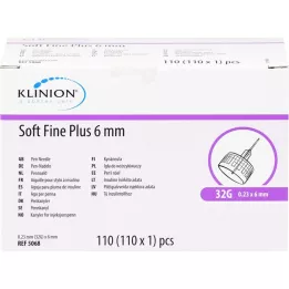 SOFT FINE plus kanile 6 mm 31 G 0,25 mm, 110 kos