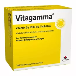 VITAGAMMA Vitamin D3 1.000 IE tablete, 200 kom
