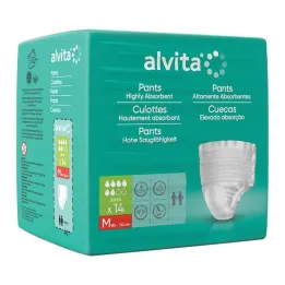Inkontinenčne hlače Alvita super medium, 14 kos