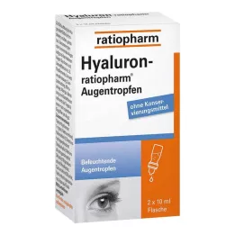 HYALURON-RATIOPHARM Kapljice za oko, 2X10 ml