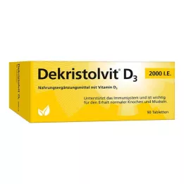 DEKRISTOLVIT D3 2.000 IE tablete, 90 kos