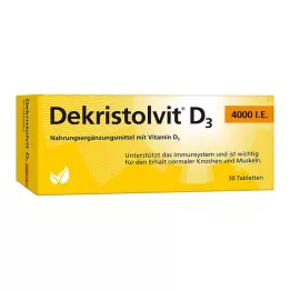 DEKRISTOLVIT D3 4.000 IE tablete, 30 kos