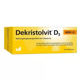 DEKRISTOLVIT D3 4.000 IE tablete, 60 kos