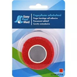 UM FINGERPFLASTER 2,5 cmx4,5 m rdeča, 1 kos