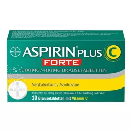 ASPIRIN plus C forte 800 mg/480 mg šumeče tablete, 10 kos