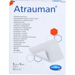 ATRAUMAN Sterilne komprese 5x5 cm, 10 kos