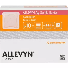 ALLEVYN Obloga za rane Ag Gentle Border 10x10 cm, 10 kos