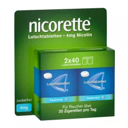 NICORETTE sveža meta 4 mg stisnjene pastile, 80 kos