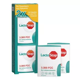 LACTOSTOP 3.300 FCC Tablete Click Dispenser Dop.Pa., 2X100 kos